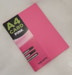 CARD A4 PINK 50PK 160GSM (CC-4355)