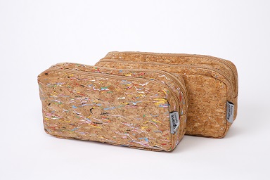 DOUBLE PENCIL CASE CORK EFFECT (PC-1347)