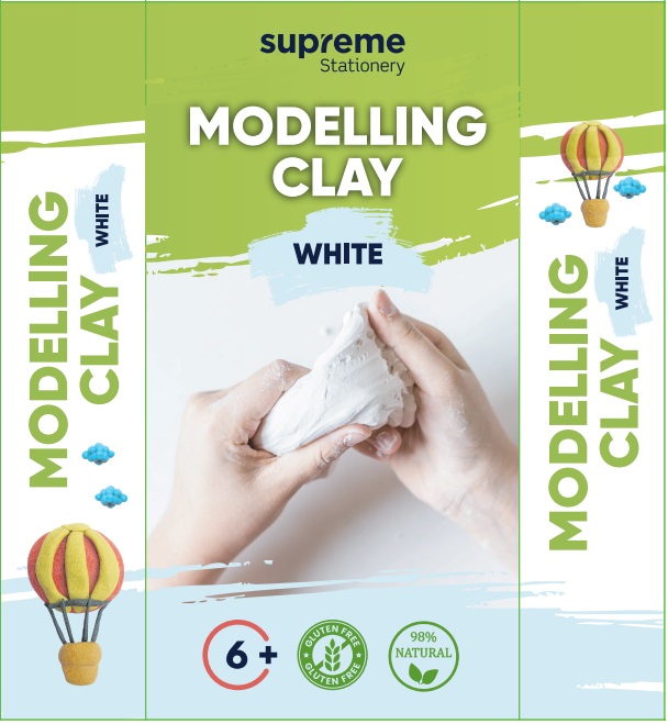 AIRDRYING CLAY WHITE 1000G (CL-WHT)