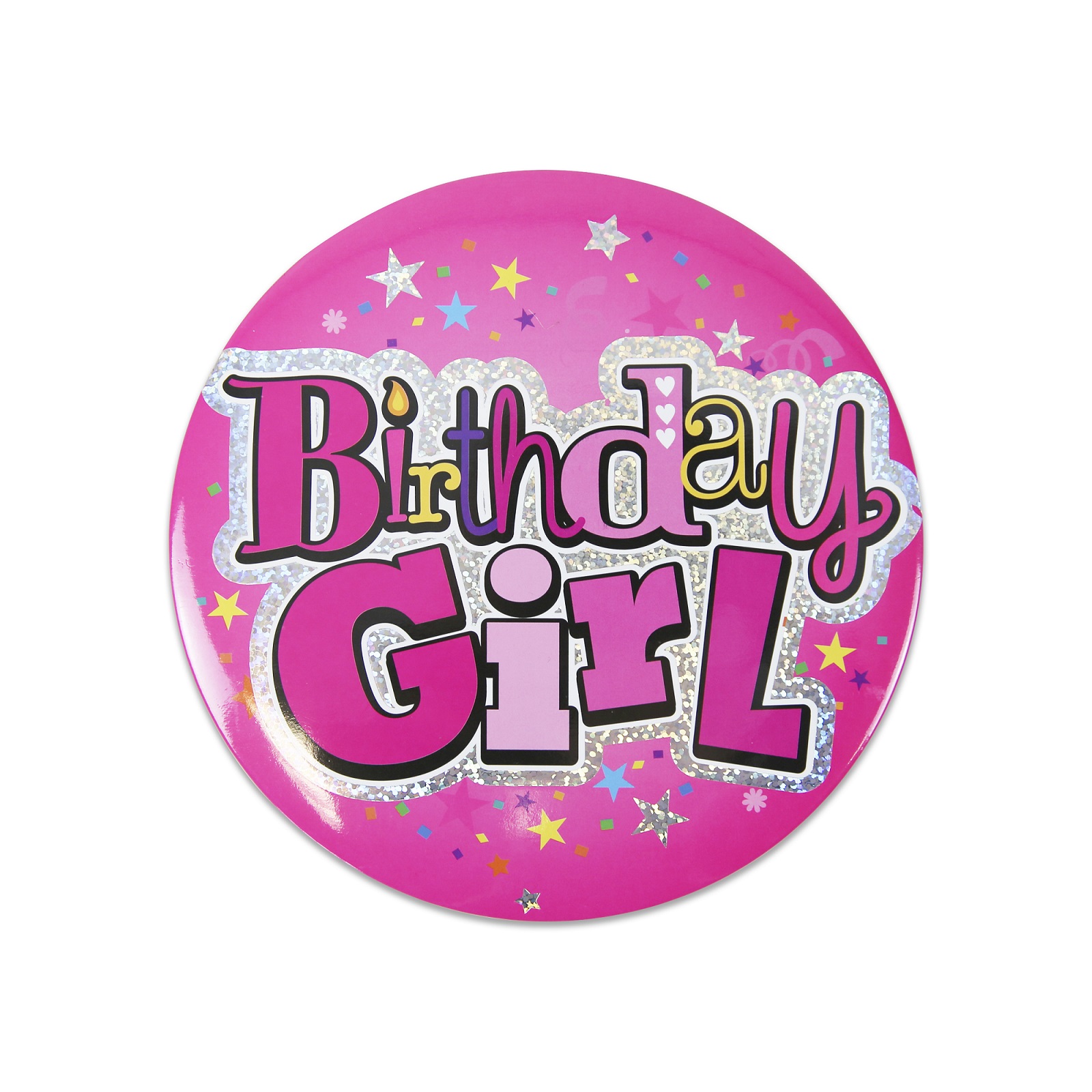 JUMBO BIRTHDAY BADGE GIRL (20880-NBGC)