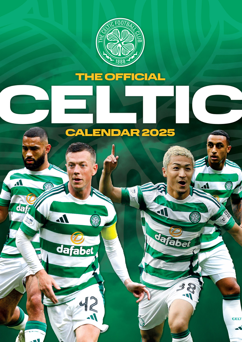 CELTIC FC 2025 A3 CALENDAR