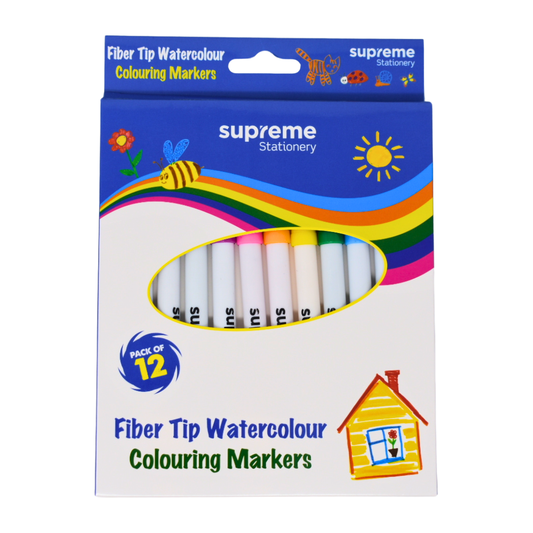 COLOURING MARKERS 12PC PACK (MK-3341)