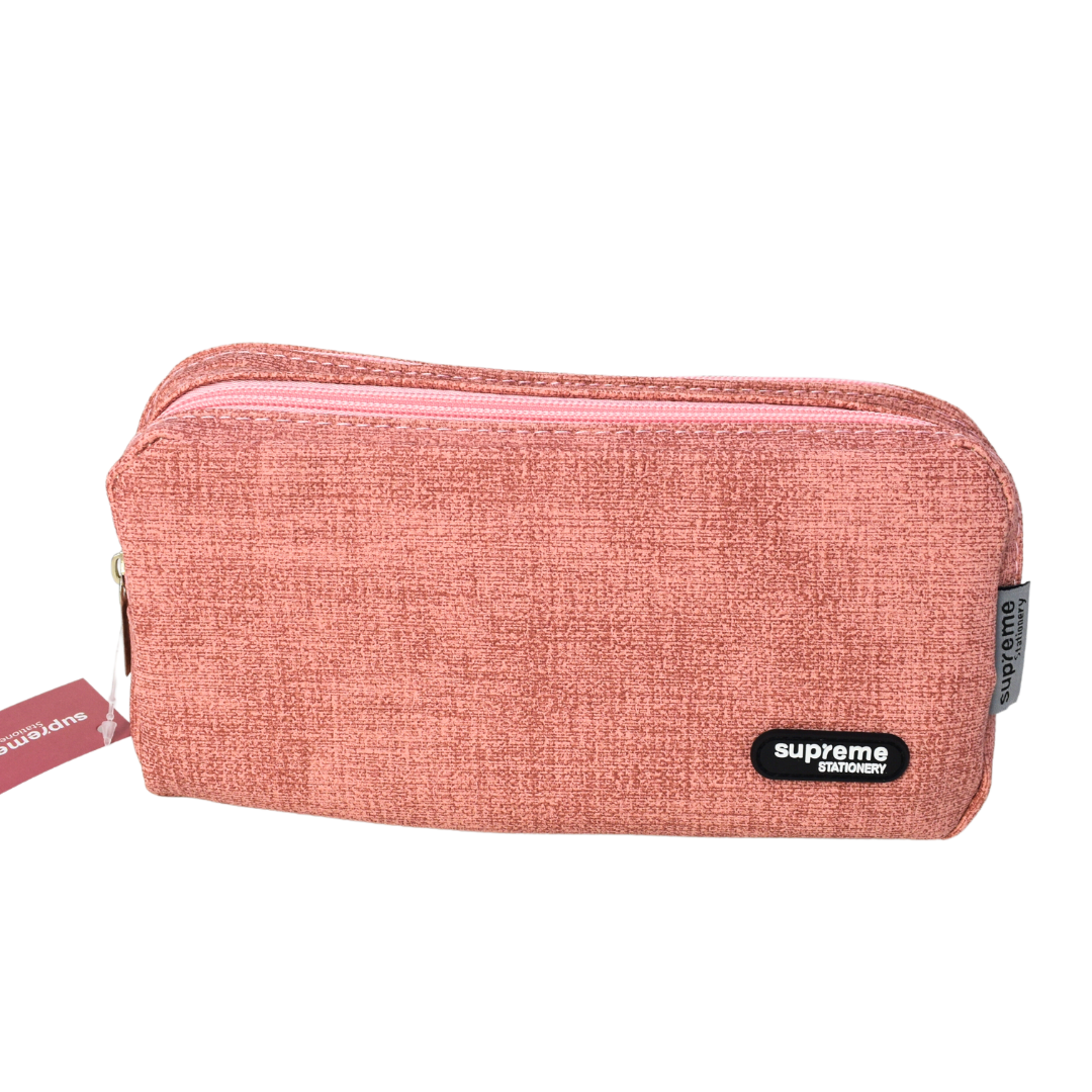 DOUBLE PENCIL CASE PINKISH (PC-0957)