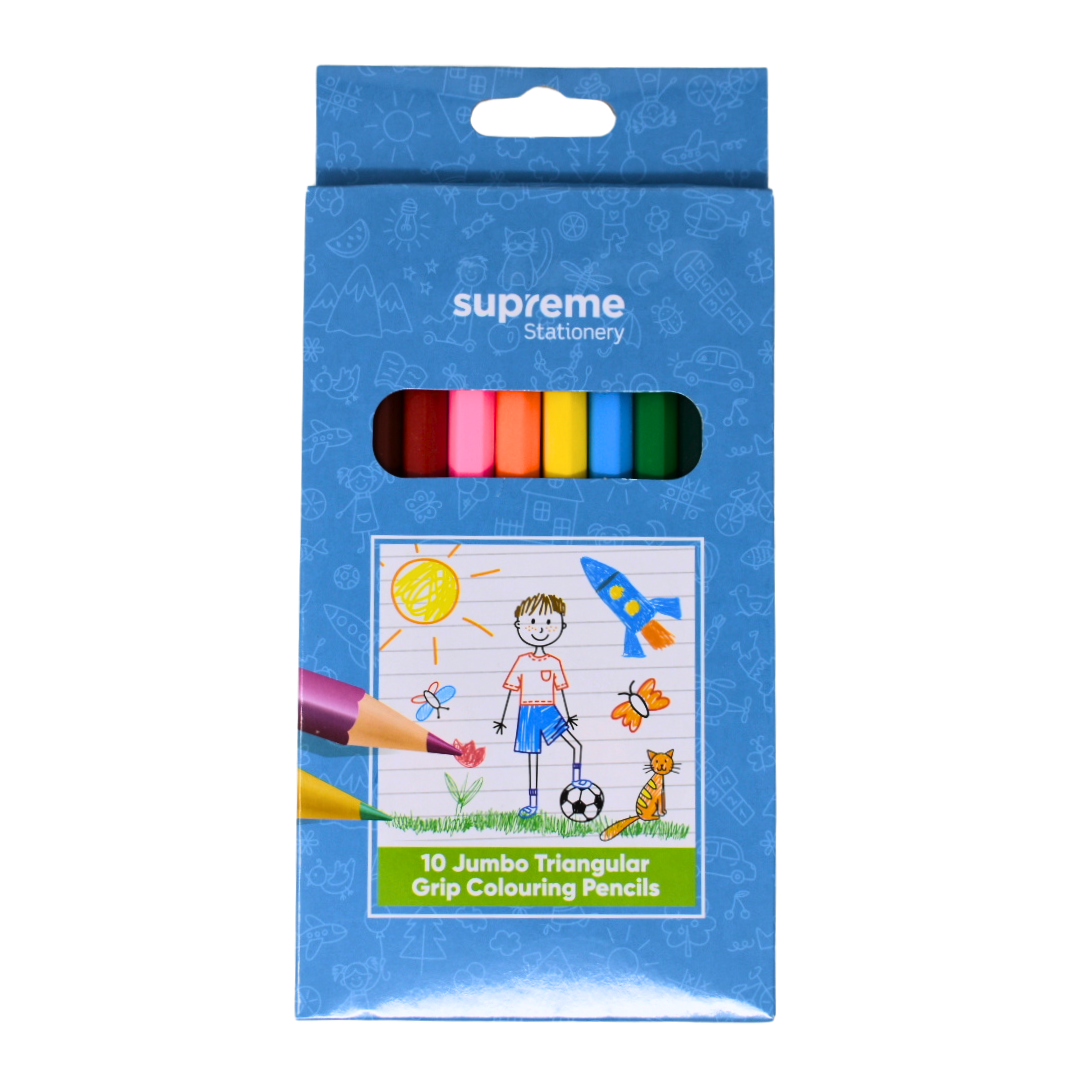 COLOURING PENCILS JUMBO 10PK (CP-3224)